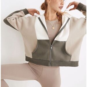 MADEWELL MWL Jacket Womens Medium Betterfleece Colorblock Zip Hoodie NB312